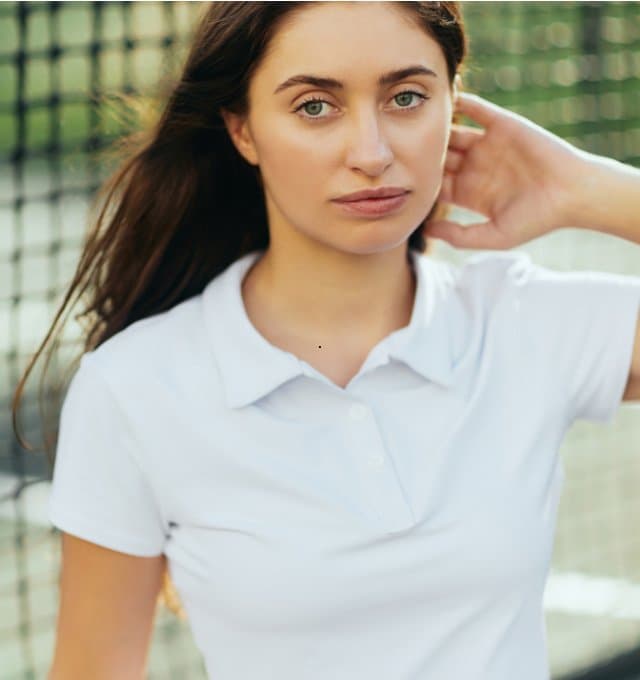 Tricou polo cu guler pentru femei