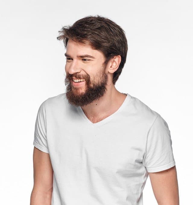 Tricou cu guler în V