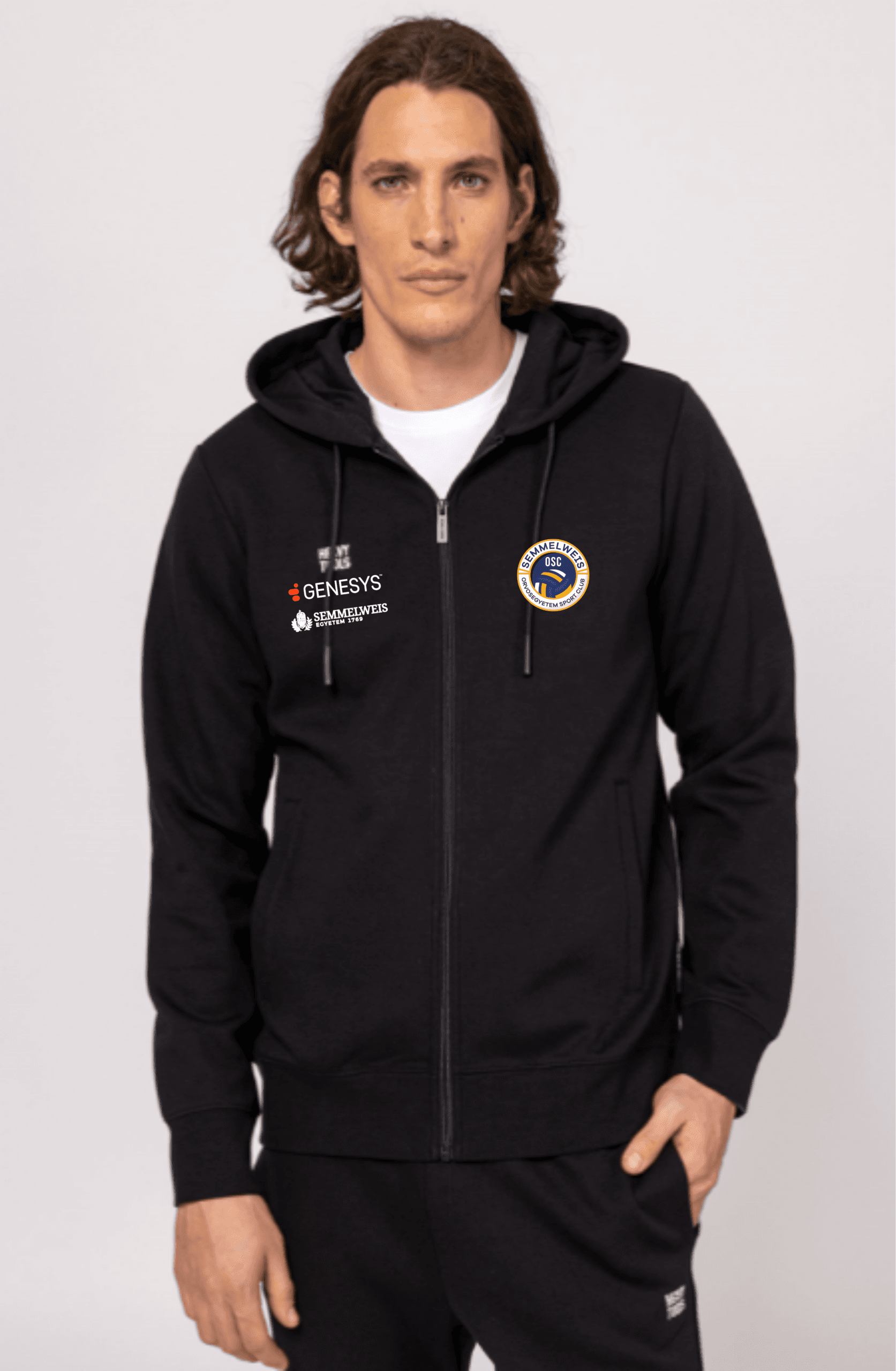 OSC Cipzáros-Kapucnis Pulóver - Hivatalos Semmelweis Merch