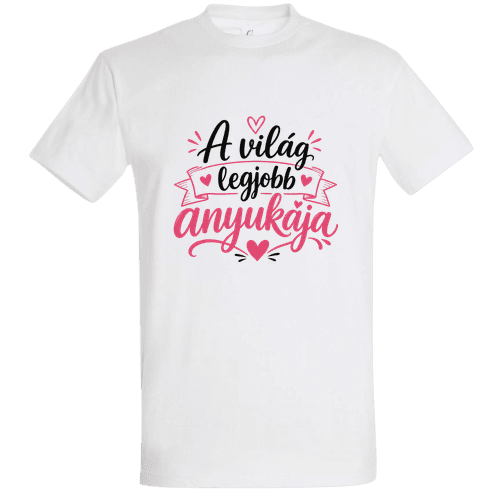 A világ legjobb anyukája póló – Kézírásos szalagos design