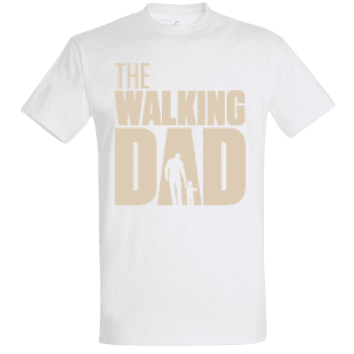 Tricou The Walking Dad – Design Minimal Bej | Ziua Tatălui