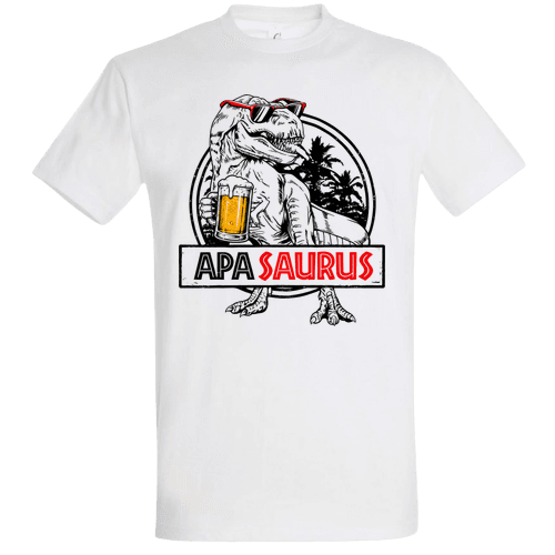 Apasaurus Sörös Póló – T-Rex Söröskorsóval | Apák Napja