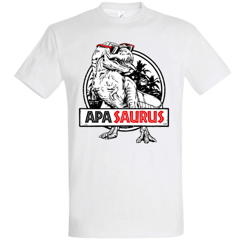 Apasaurus Póló – Napszemüveges T-Rex | Vicces Apák Napi Ajándék