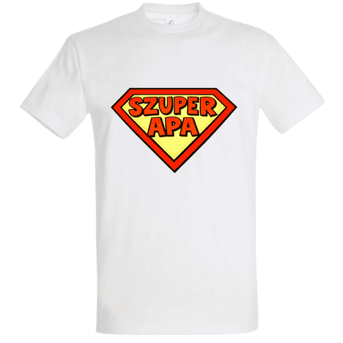 Szuper Apa Póló – Superman Pajzs Magyar Felirattal | Apák Napja