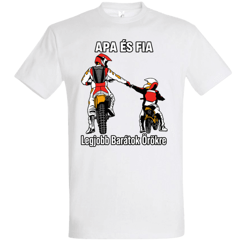 Apa és Fia – Legjobb Barátok Örökre | Motocross Apás Póló