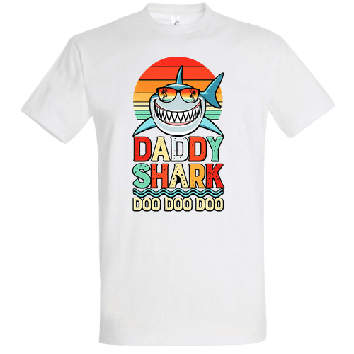 Daddy Shark Doo Doo Doo – Tricou de Ziua Tatălui cu Rechin