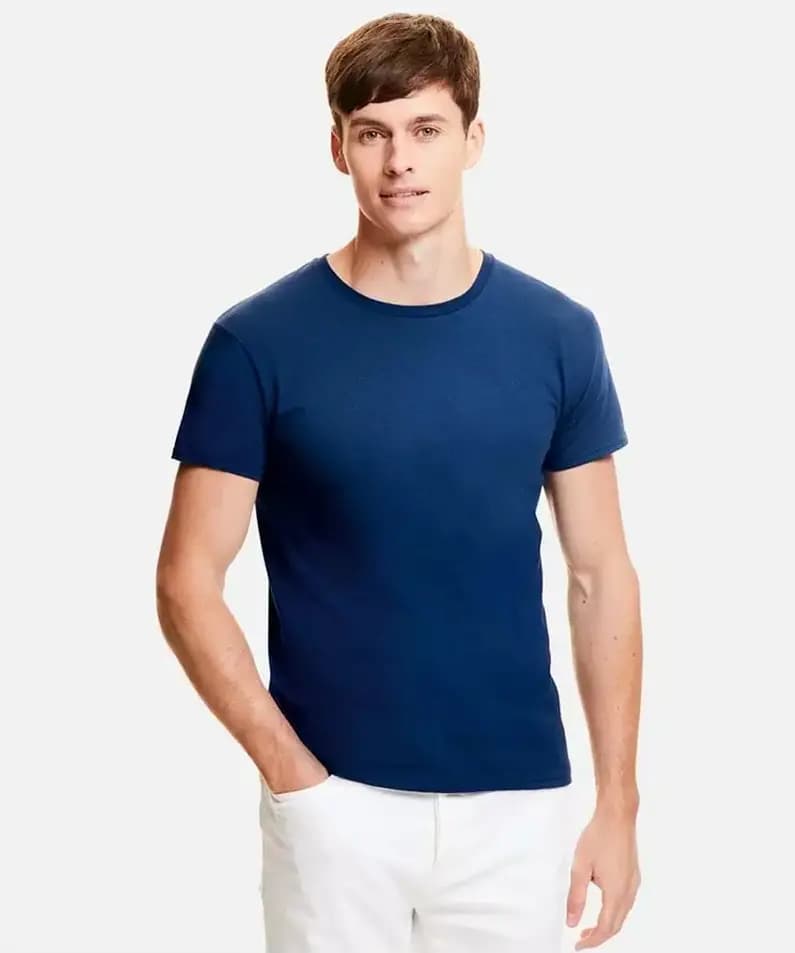Tricou bărbați cu guler rotund