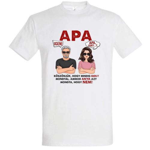 APA – Köszönjük Hogy Mindig Igen-t Mondtál | Apák Napi Póló